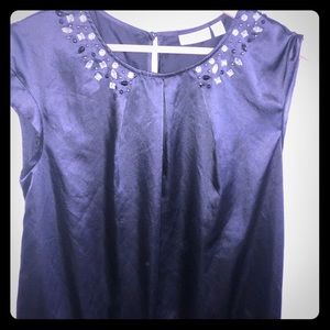 Short Sleeve Black Blouse